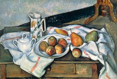 Stillleben mit Pfirsichen und Birnen, 1888-90 von Paul Cézanne